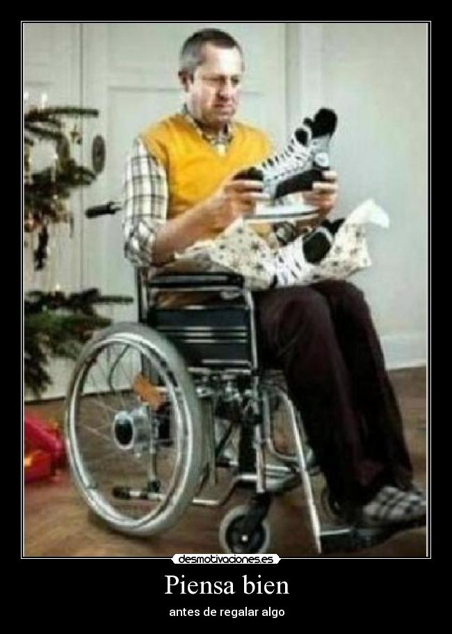 Piensa bien - antes de regalar algo