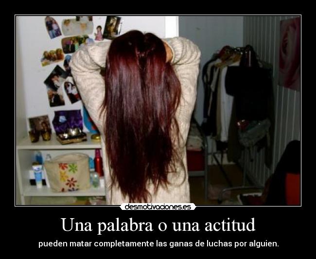 Una palabra o una actitud -