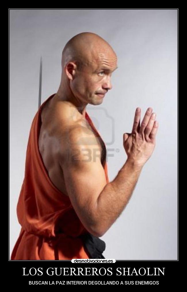 LOS GUERREROS SHAOLIN - BUSCAN LA PAZ INTERIOR DEGOLLANDO A SUS ENEMIGOS