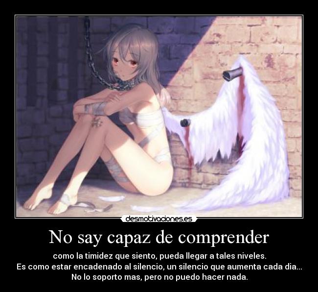 No say capaz de comprender -