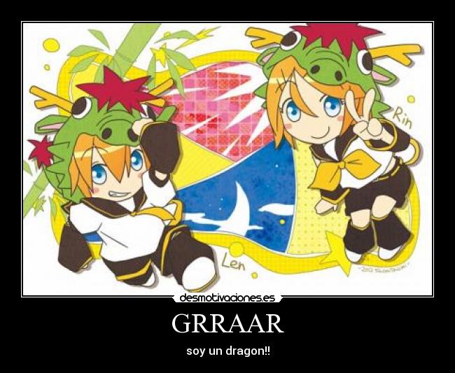 carteles anime vocaloid rin len kagamine desmotivaciones