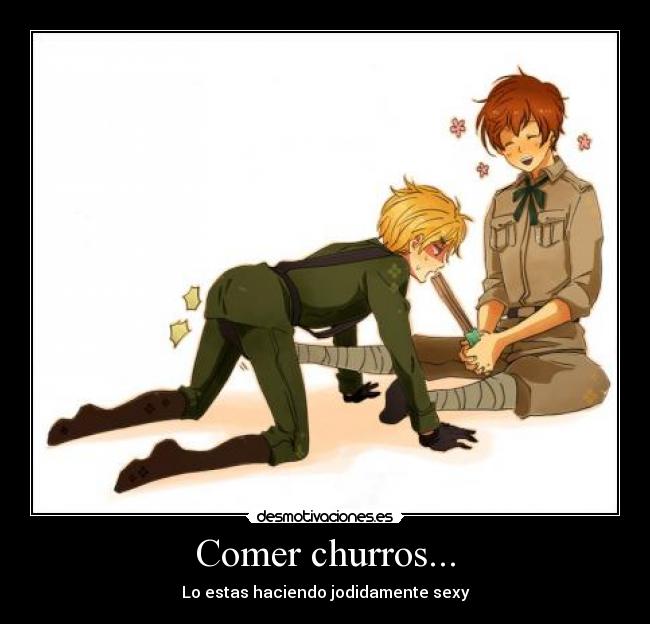 Comer churros... -