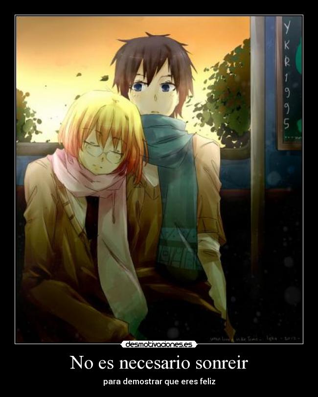 No es necesario sonreir -