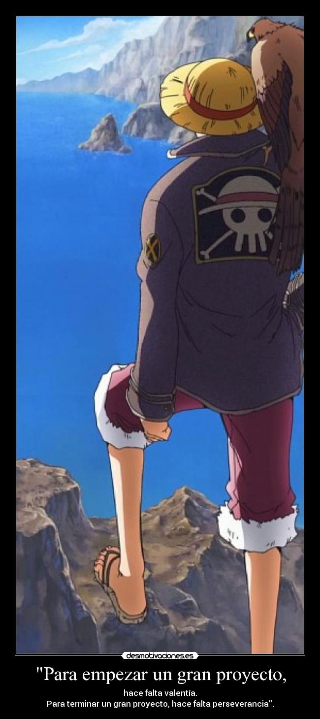 Para empezar un gran proyecto, - 
