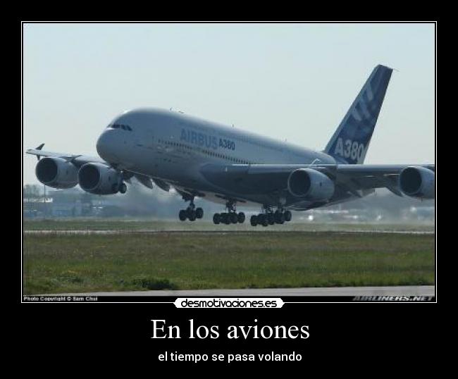 En los aviones - 