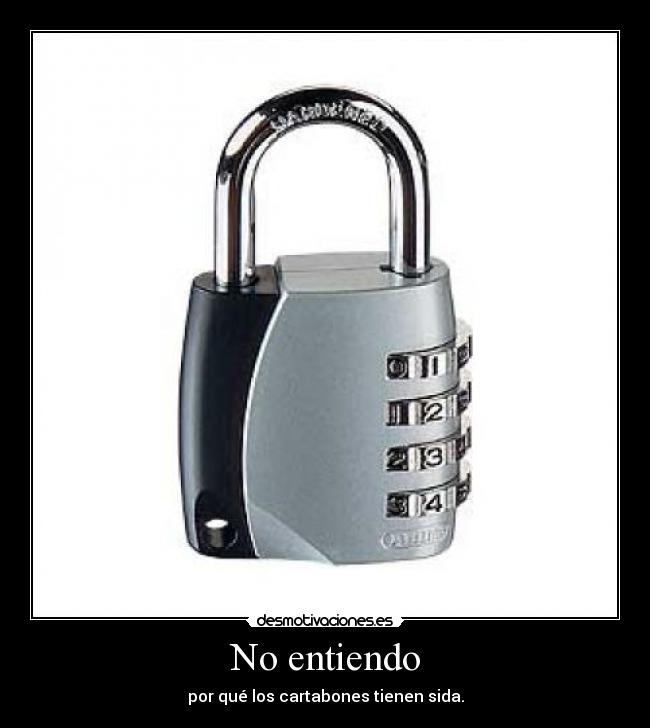 No entiendo - 