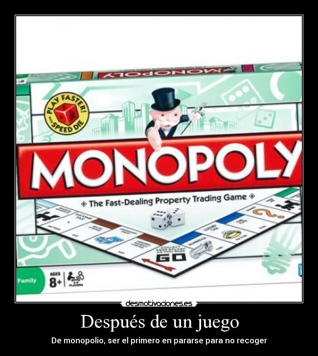 carteles monopoly pararse juego vago estupido desmotivaciones