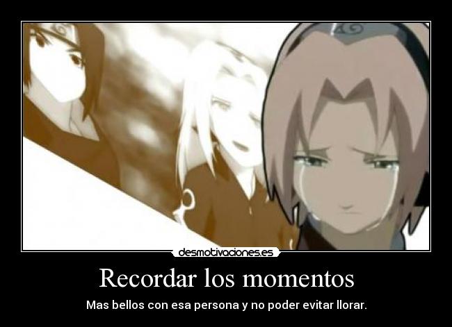 Recordar los momentos - 