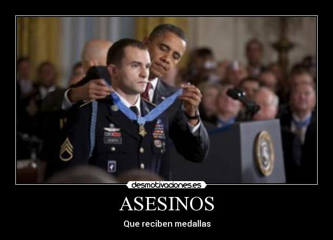 ASESINOS - Que reciben medallas
