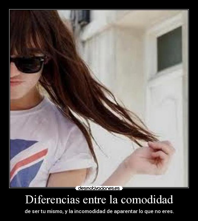 Diferencias entre la comodidad -