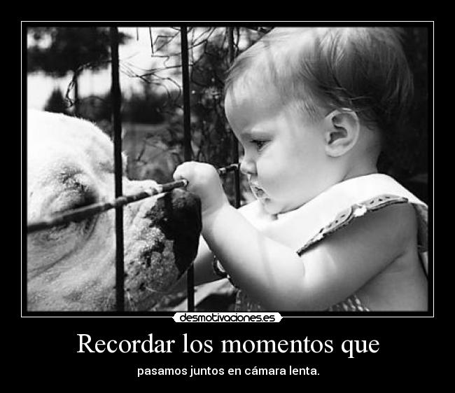 Recordar los momentos que -