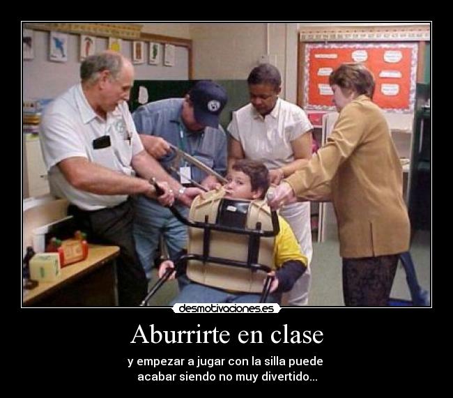Aburrirte en clase -