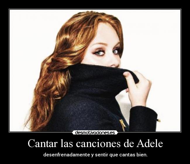 Cantar las canciones de Adele - 