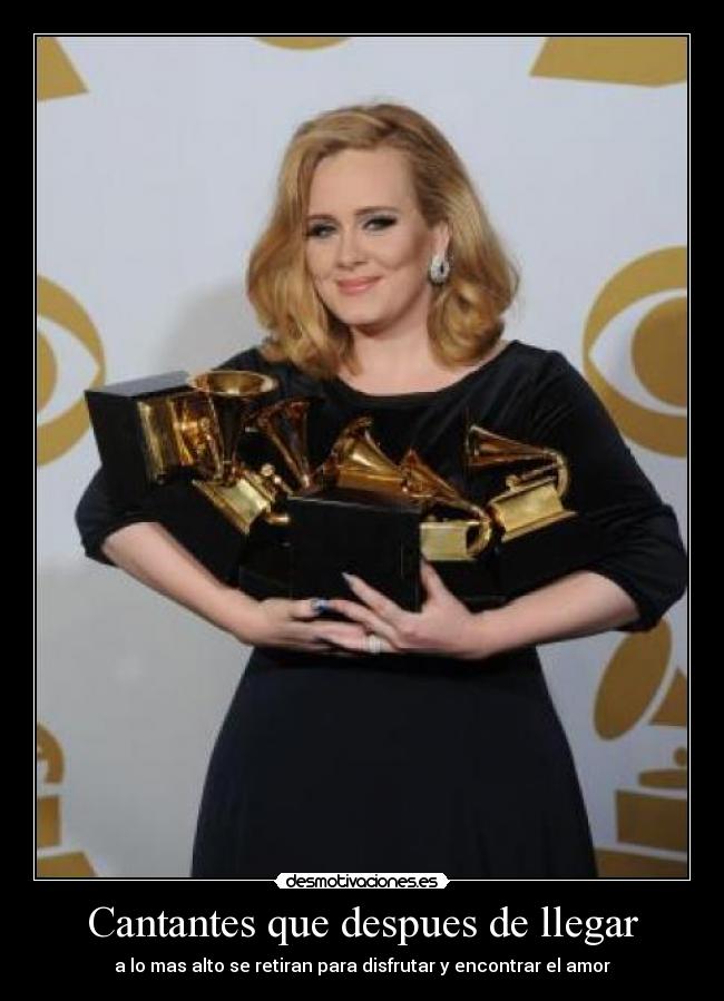 Cantantes que despues de llegar - 