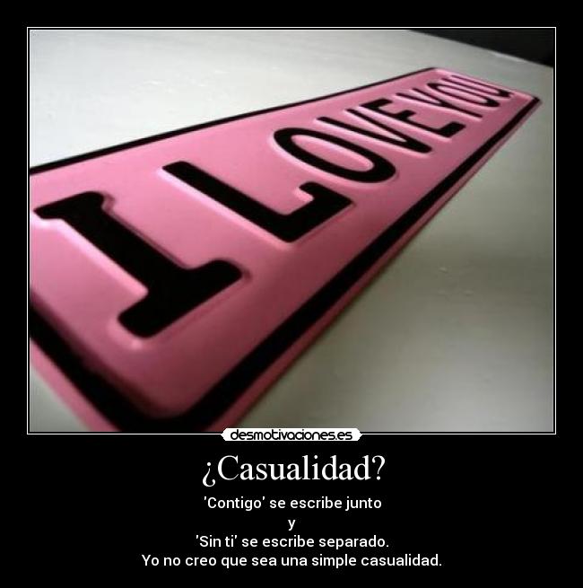 ¿Casualidad? -