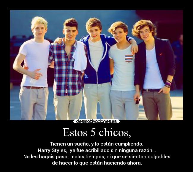 Estos 5 chicos, -