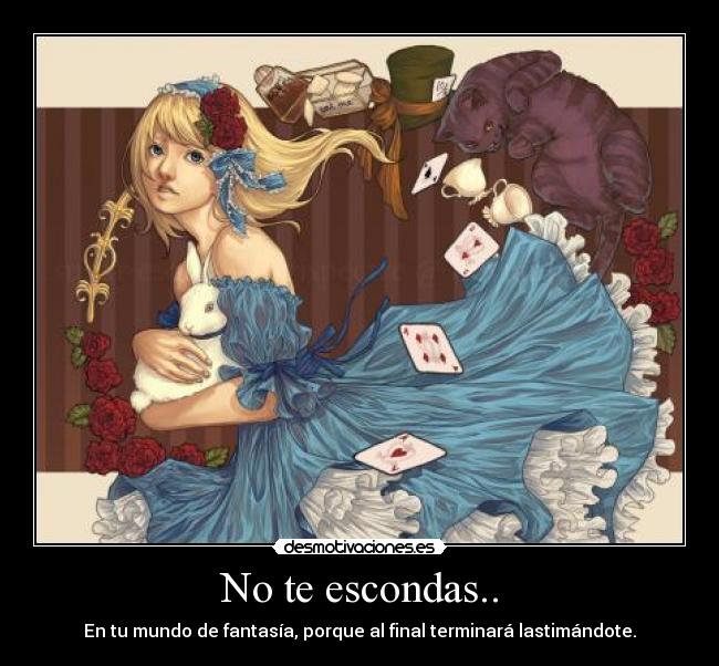 carteles fantasia alicia conejo desmotivaciones