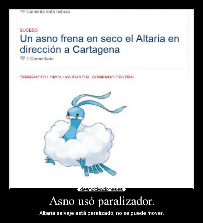 Asno usó paralizador. - 