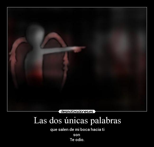 Las dos únicas palabras -
