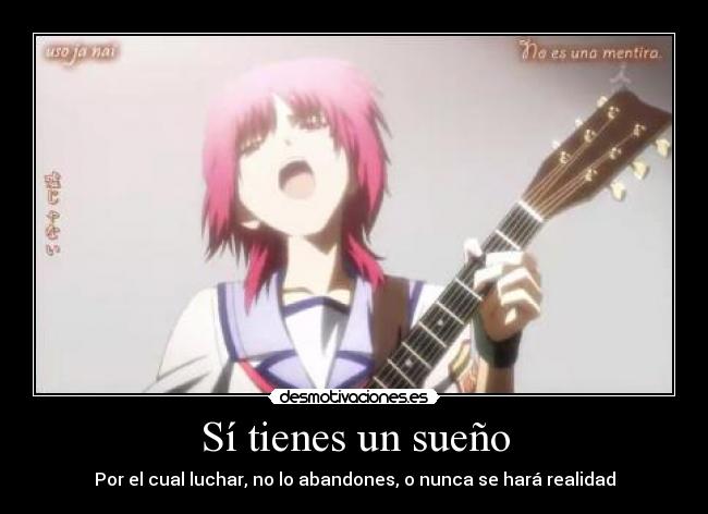 Sí tienes un sueño -