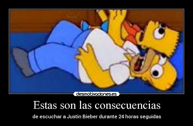 Estas son las consecuencias - de escuchar a Justin Bieber durante 24 horas seguidas