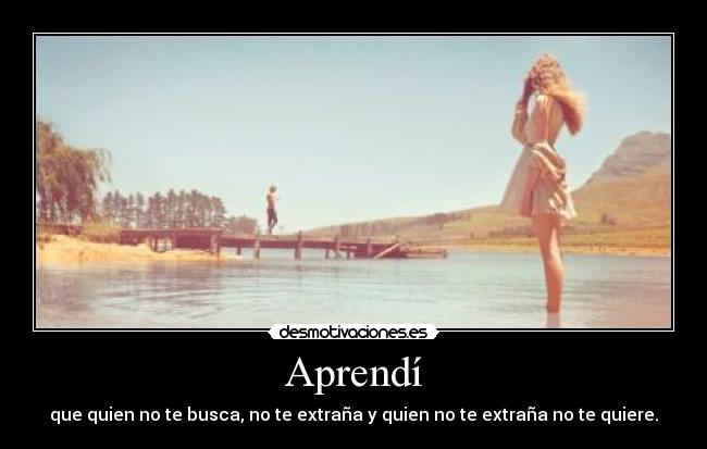 Aprendí -