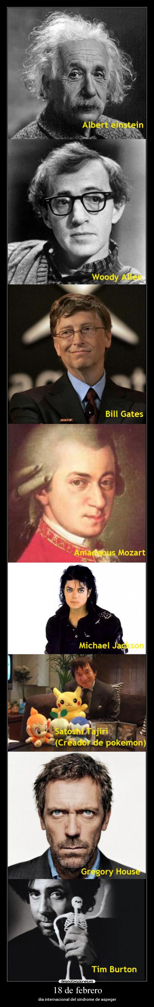 18 de febrero - dia internacional del síndrome de aspeger