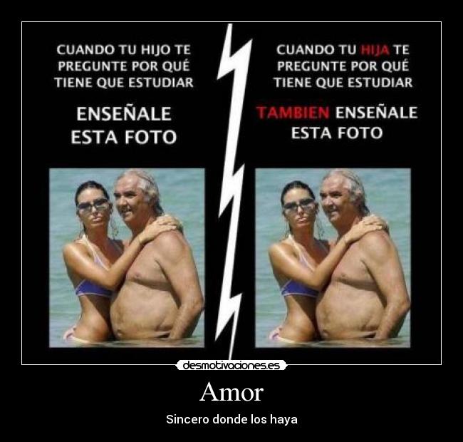 Amor - Sincero donde los haya