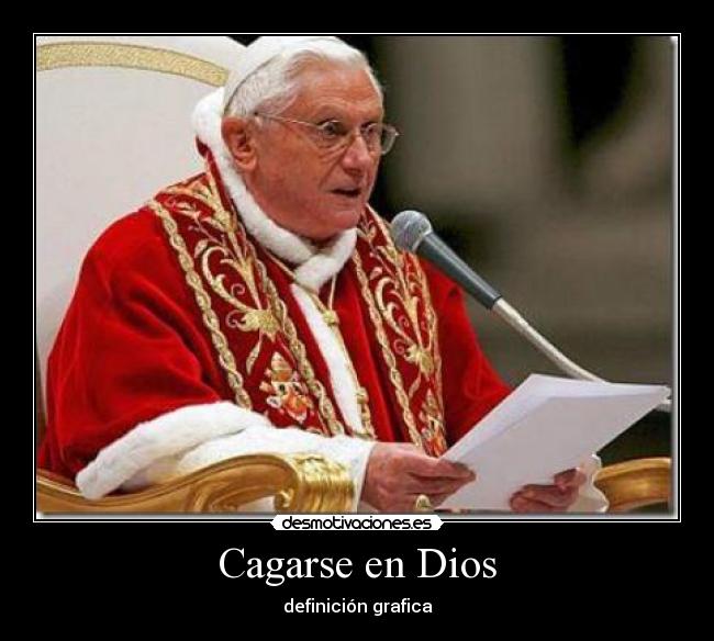 Cagarse en Dios - definición grafica