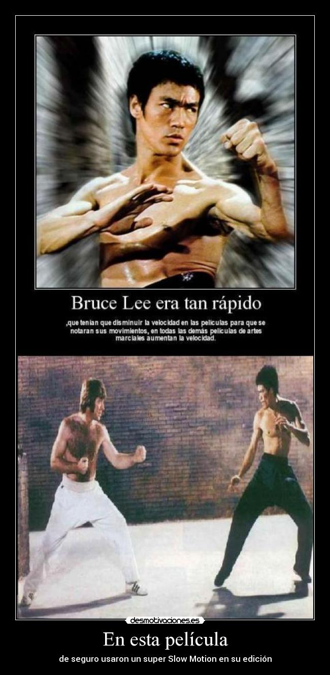 carteles pelicula bruce lee chuck norris desmotivaciones