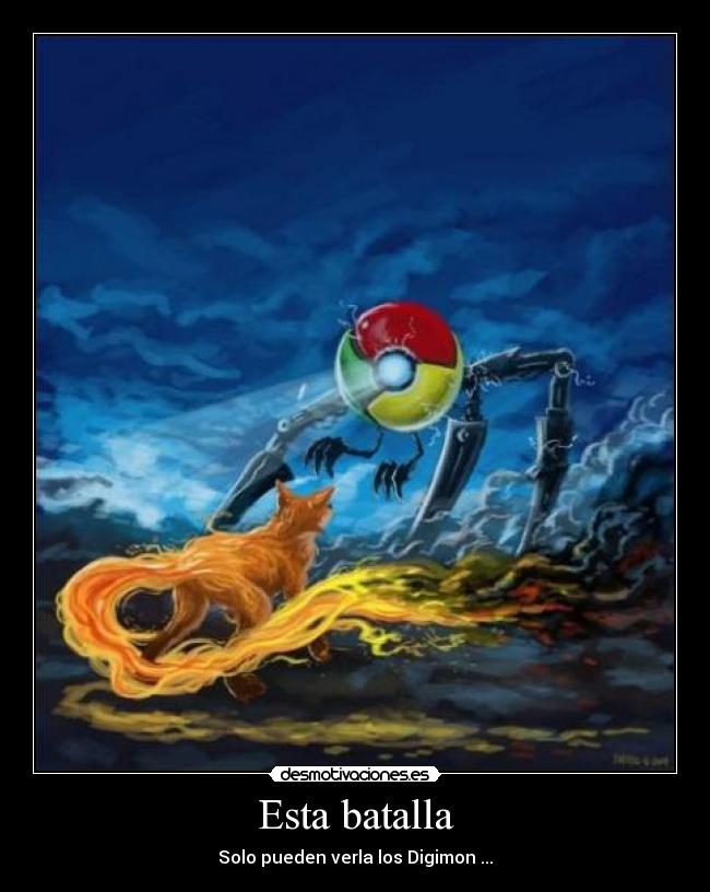 Esta batalla - Solo pueden verla los Digimon ...