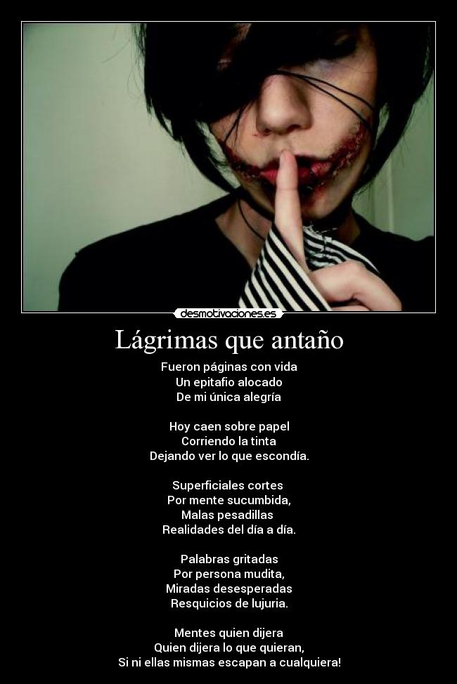 Lágrimas que antaño - 