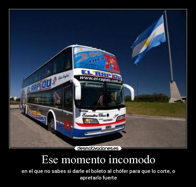 carteles momento incomodo chofer colectivo desmotivaciones