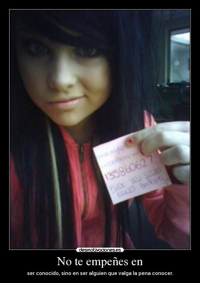 No te empeñes en - 