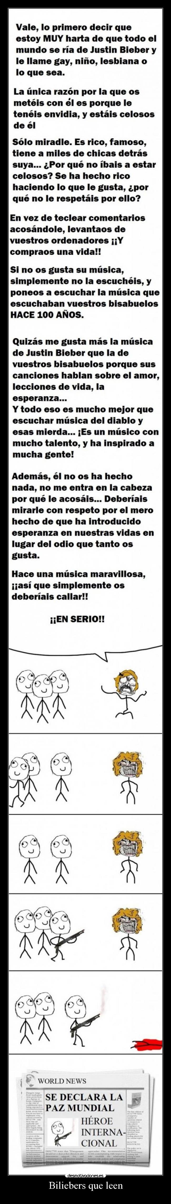 Biliebers que leen -