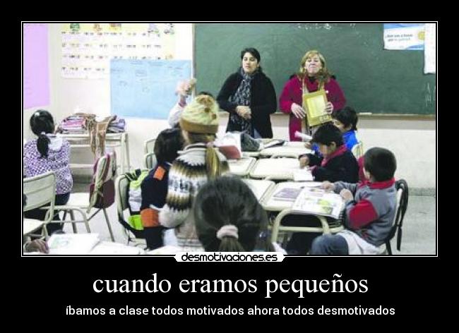 cuando eramos pequeños -