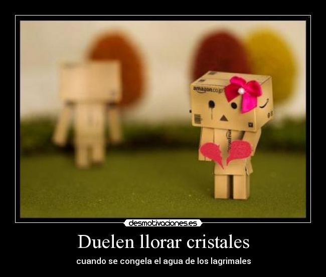 Duelen llorar cristales - cuando se congela el agua de los lagrimales