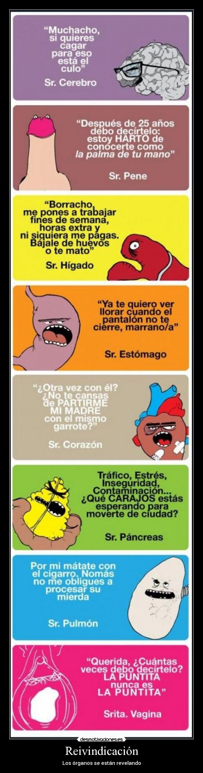 carteles organos huelga problemas desmotivaciones