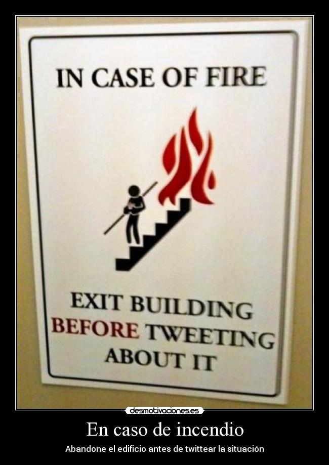 En caso de incendio - 