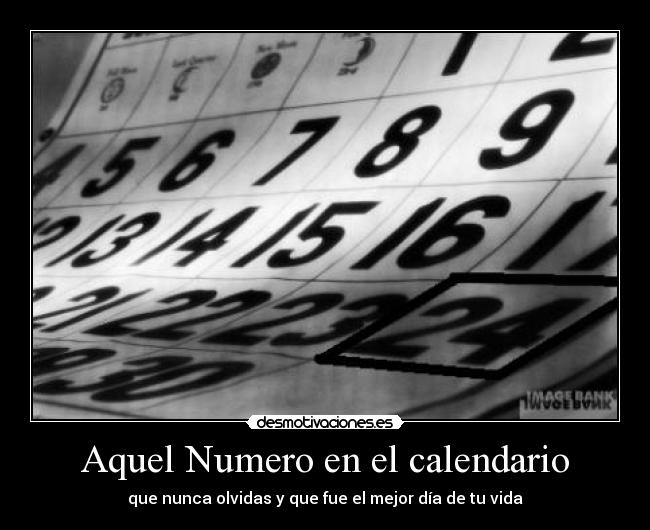 Aquel Numero en el calendario - 