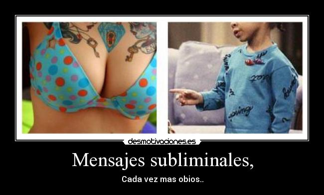 Mensajes subliminales, -