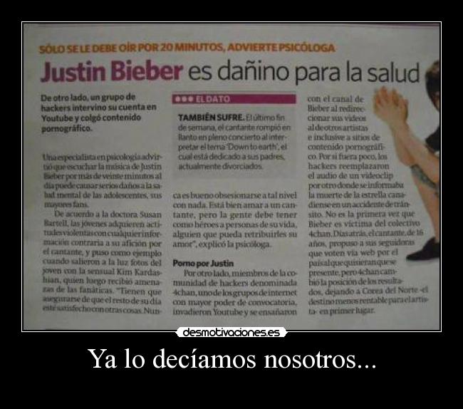 Ya lo decíamos nosotros... - 