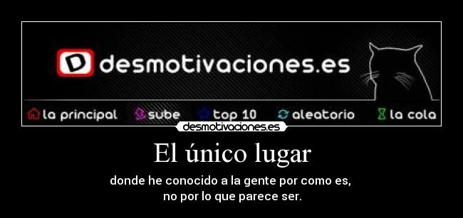 El único lugar -