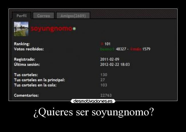 ¿Quieres ser soyungnomo? -