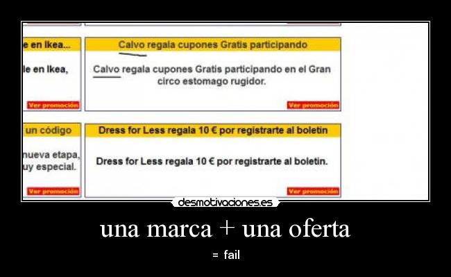 carteles fail calvo gratis marca oferta desmotivaciones