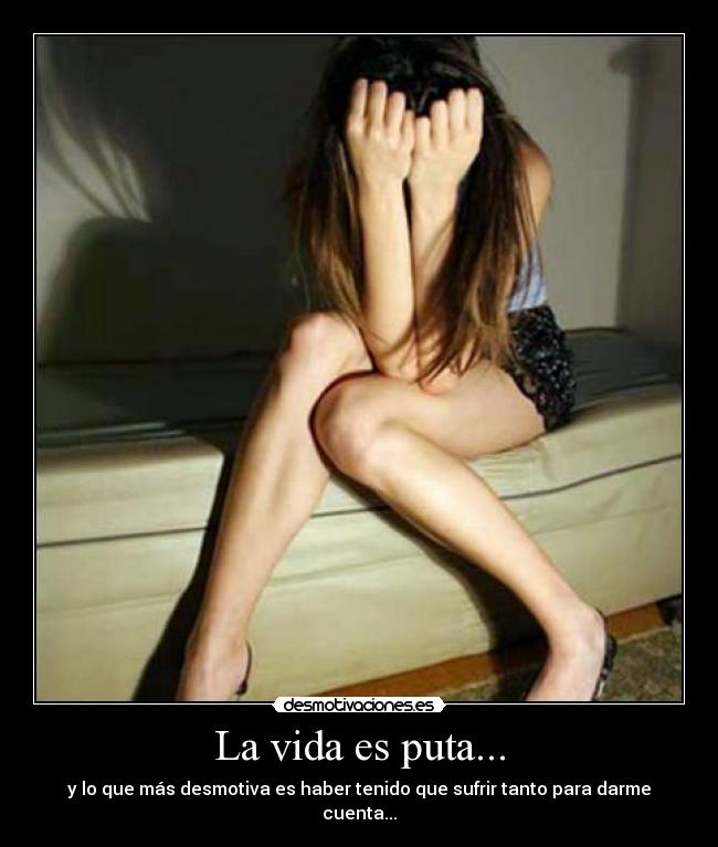 carteles vida vida puta siempre asi desmotivaciones