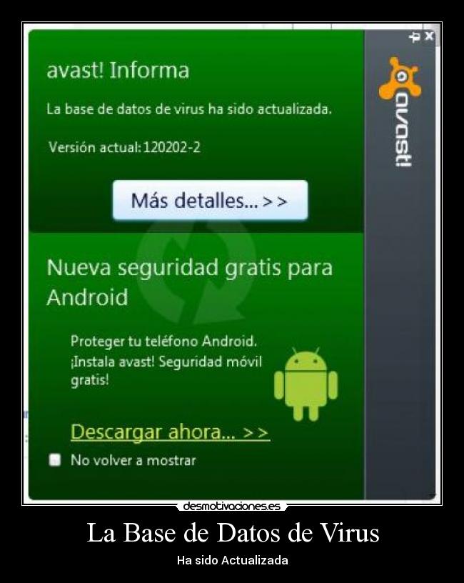 carteles virus avast computadores ordenadores desmotivaciones