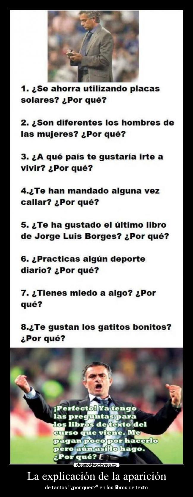 carteles mourinho edita las preguntas los libro texto por que eso que apunta libreta desmotivaciones