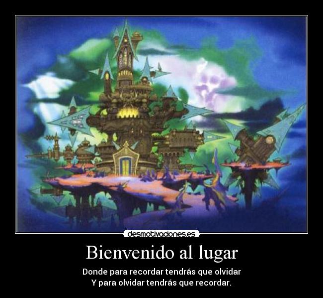 Bienvenido al lugar -