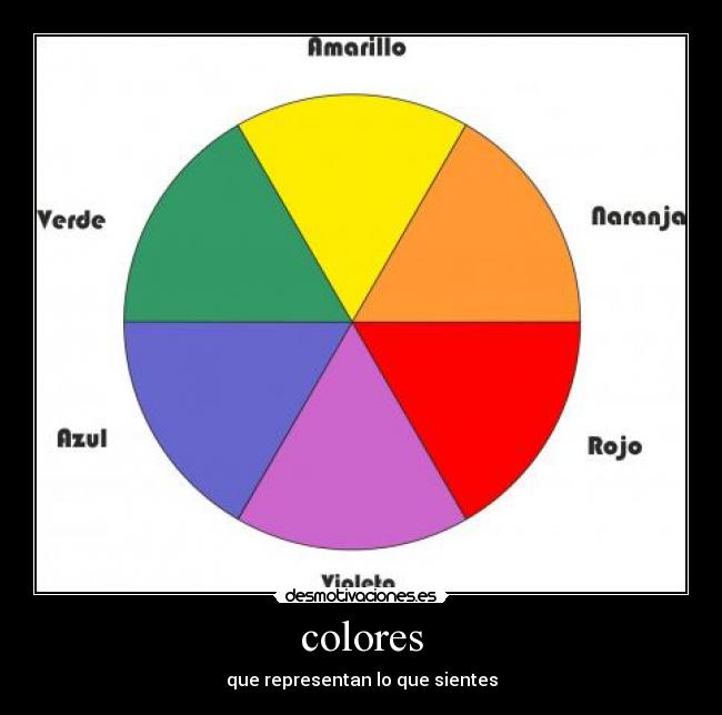 colores - que representan lo que sientes